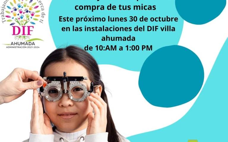 DIF Ahumada invita a ciudadanos revisar su vista próximo lunes thumbnail