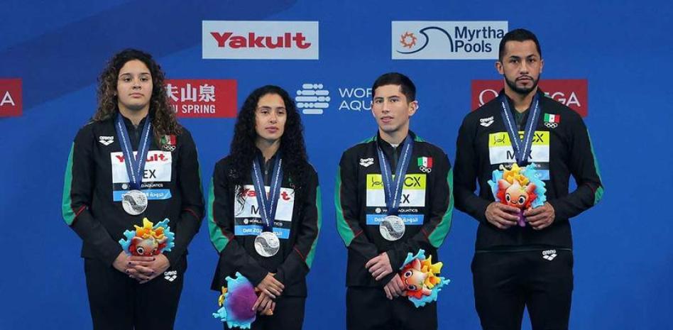 México gana plata en clavados en el Mundial de Natación en Doha thumbnail